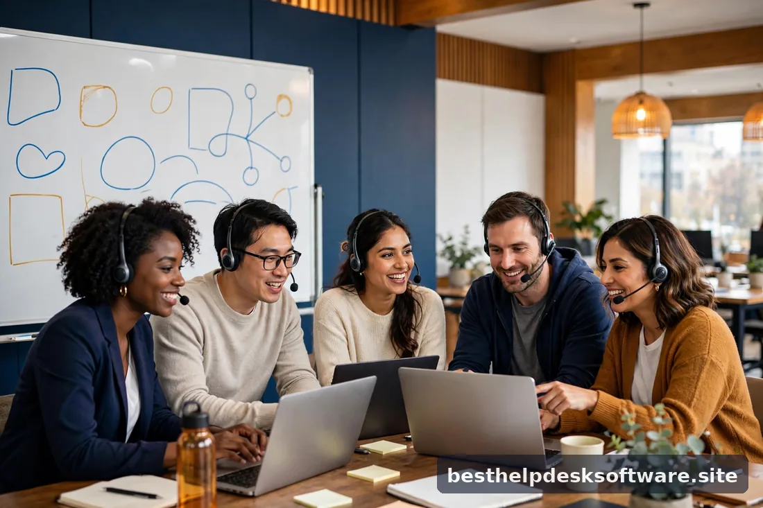 Finance lead reviewing software cost tables at a desk, bright office, navy and amber accents