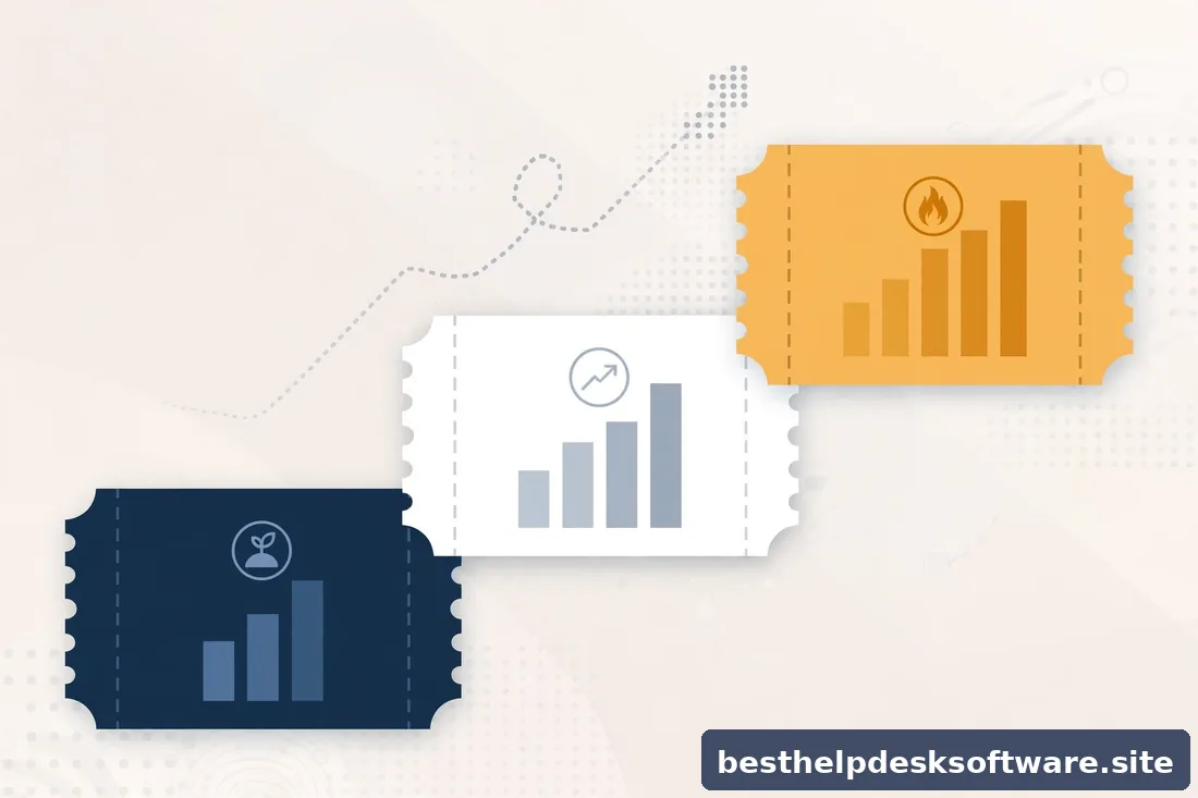 Abstract 3D illustration of rocket launching from a small desk in navy and amber on a clean white background